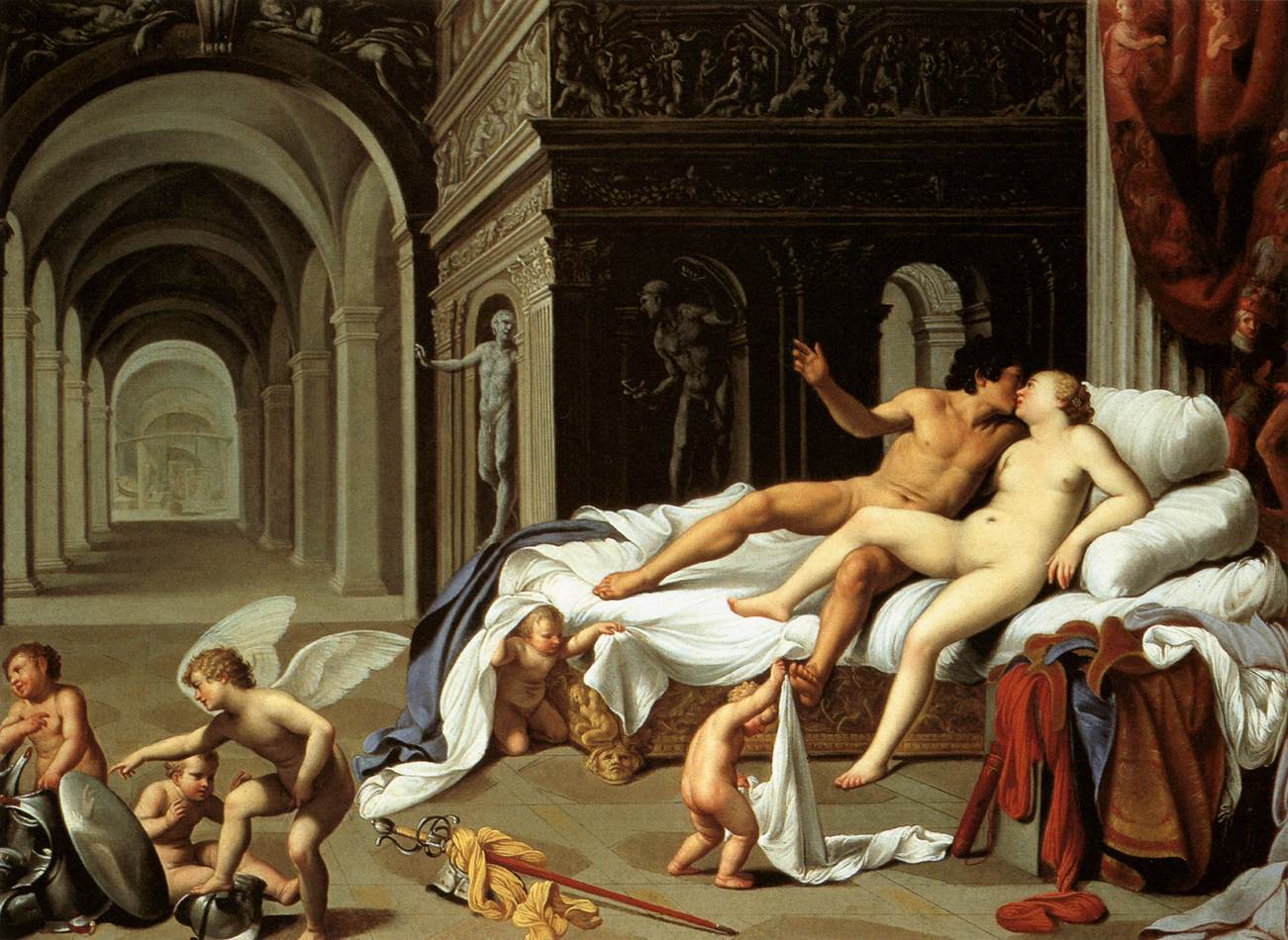 Mars And Venus by Carlo Saraceni, c.1600